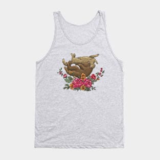 Cutie cats poses in flowers Tank Top